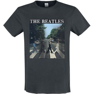 T-shirt The Beatles z nadrukiem z bawełny z krótkim rękawem