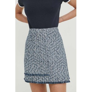 Granatowa spódnica Samsoe Samsoe w stylu casual z bawełny mini