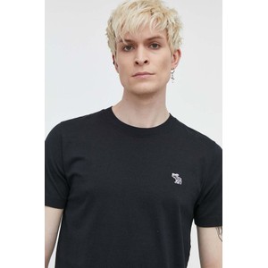 Czarny t-shirt Abercrombie & Fitch w stylu casual