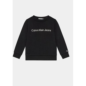 Czarna bluza dziecięca Calvin Klein z jeansu dla chłopców