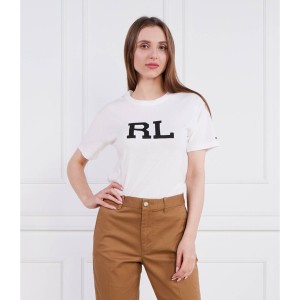 T-shirt POLO RALPH LAUREN z krótkim rękawem w młodzieżowym stylu