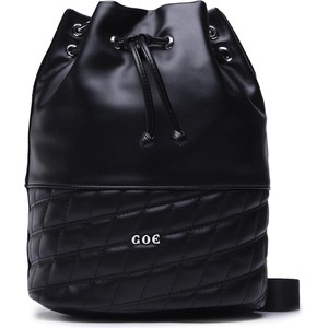 Czarna torebka Goe w wakacyjnym stylu na ramię matowa