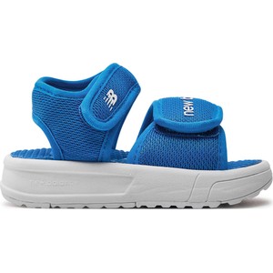Niebieskie buty dziecięce letnie New Balance na rzepy