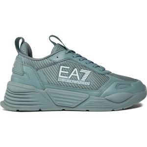 Niebieskie buty sportowe Emporio Armani w sportowym stylu
