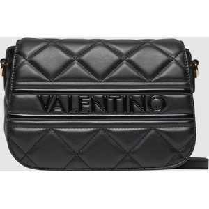 Czarna torebka Valentino by Mario Valentino w młodzieżowym stylu lakierowana na ramię