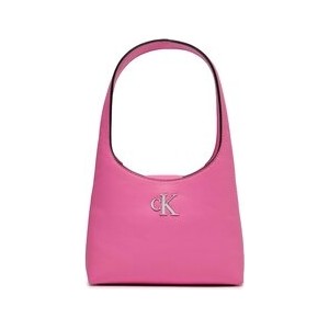Różowa torebka Calvin Klein do ręki średnia matowa