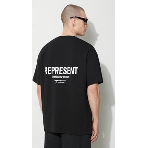 Czarny t-shirt Represent z krótkim rękawem