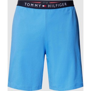 Niebieskie spodenki Tommy Hilfiger z bawełny w sportowym stylu