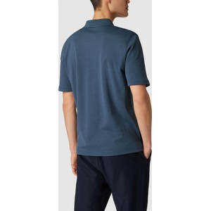 Granatowa koszulka polo Christian Berg w stylu casual z krótkim rękawem z bawełny