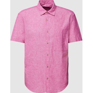 Różowa koszula McNeal z bawełny z krótkim rękawem