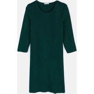 Zielona sukienka Gate z długim rękawem mini prosta