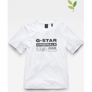 T-shirt G-star w młodzieżowym stylu z okrągłym dekoltem