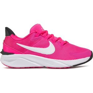 Różowe buty sportowe dziecięce Nike sznurowane dla dziewczynek