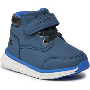 Niebieskie buty dziecięce zimowe Lumberjack na rzepy