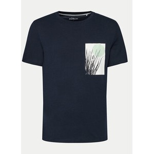 T-shirt S.Oliver z krótkim rękawem w młodzieżowym stylu z nadrukiem
