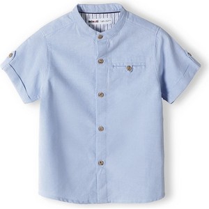 Niebieska koszula dziecięca Minoti dla chłopców z bawełny