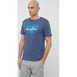 T-shirt Columbia z nadrukiem w sportowym stylu