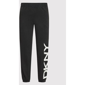 Czarne spodnie sportowe DKNY