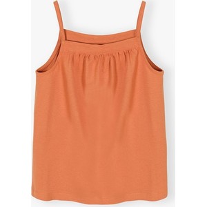 Pomarańczowa bluzka dziecięca 5.10.15. na ramiączkach z bawełny