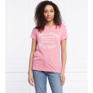 Różowy t-shirt Zadig & Voltaire z krótkim rękawem