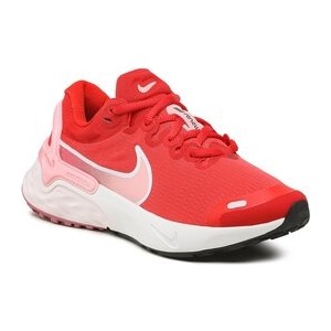 Czerwone buty sportowe Nike sznurowane z płaską podeszwą