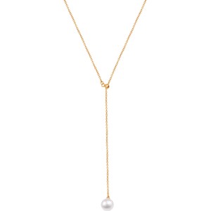 Pearls - Biżuteria Yes Naszyjnik srebrny pozłacany z perłami - Pearls