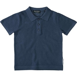 Granatowa koszulka dziecięca Marc O'Polo z bawełny dla chłopców