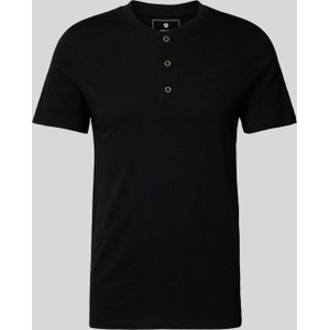 Czarny t-shirt Jack & Jones w stylu casual z bawełny z krótkim rękawem