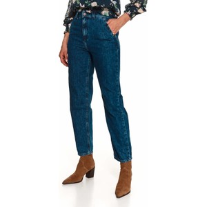 Niebieskie jeansy Top Secret z tkaniny w stylu casual
