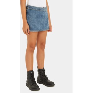 Granatowa spódniczka dziewczęca Calvin Klein z jeansu