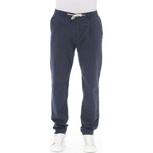 Niebieskie spodnie Baldinini Trend w stylu casual z bawełny