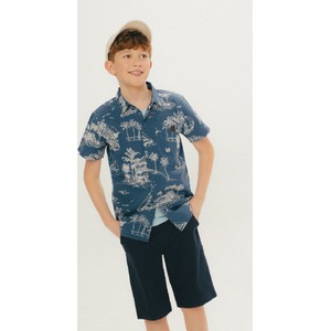 Granatowa koszula dziecięca Lincoln & Sharks By 5.10.15. dla chłopców