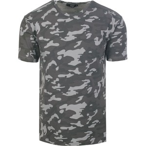 T-shirt Neidio w militarnym stylu z dresówki