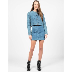 Niebieska spódnica ubierzsie.com w stylu casual