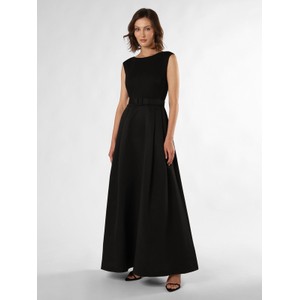 Czarna sukienka Ralph Lauren bez rękawów maxi z okrągłym dekoltem