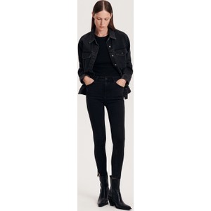Czarne jeansy Reserved z tkaniny w stylu casual