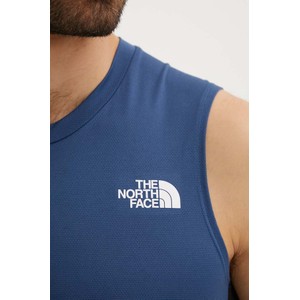 Niebieski t-shirt The North Face w sportowym stylu