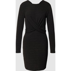 Czarna sukienka Only w stylu casual mini z długim rękawem