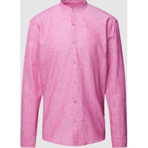 Różowa koszula McNeal ze stójką w stylu casual