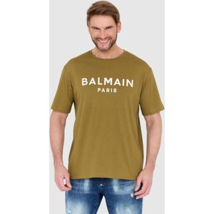 T-shirt Balmain z krótkim rękawem w młodzieżowym stylu