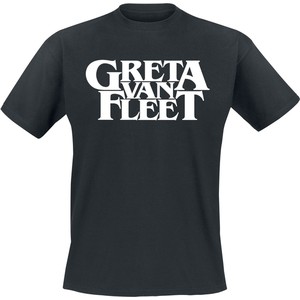 Czarny t-shirt Greta Van Fleet z bawełny w młodzieżowym stylu
