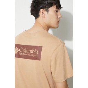 T-shirt Columbia w sportowym stylu z bawełny z nadrukiem