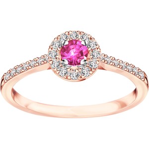 Metropolitan - Biżuteria Yes Pierścionek z różowego złota z różowym szafirem i diamentami - Metropolitan