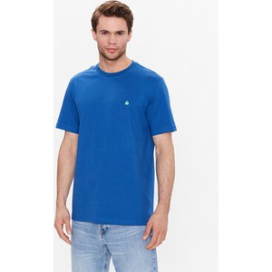 Niebieski t-shirt United Colors Of Benetton z krótkim rękawem