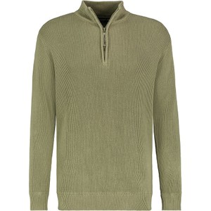 Zielony sweter Urban Surface z bawełny ze stójką