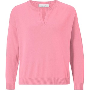 Różowy sweter Rich & Royal w stylu casual