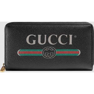 Czarny portfel Gucci