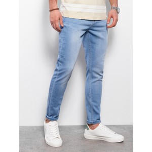 Niebieskie jeansy Ombre w stylu casual