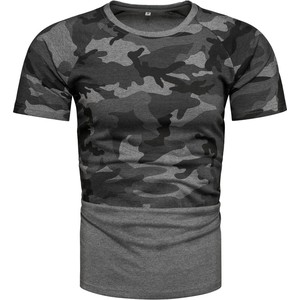 T-shirt Recea w militarnym stylu z bawełny
