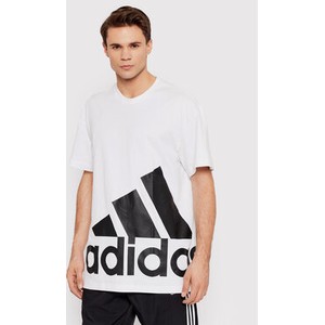 T-shirt Adidas z krótkim rękawem w młodzieżowym stylu